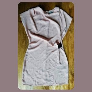 ASOS Light Pink Faux Wrap Dress